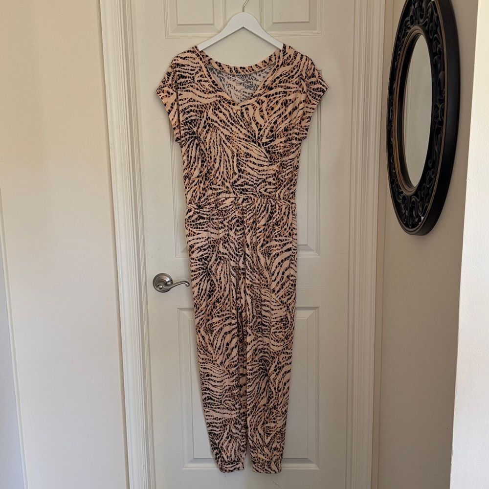 Comfort Code Leopard Print jumpsuit size small brand new